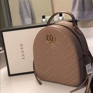 Nude Gucci backpack